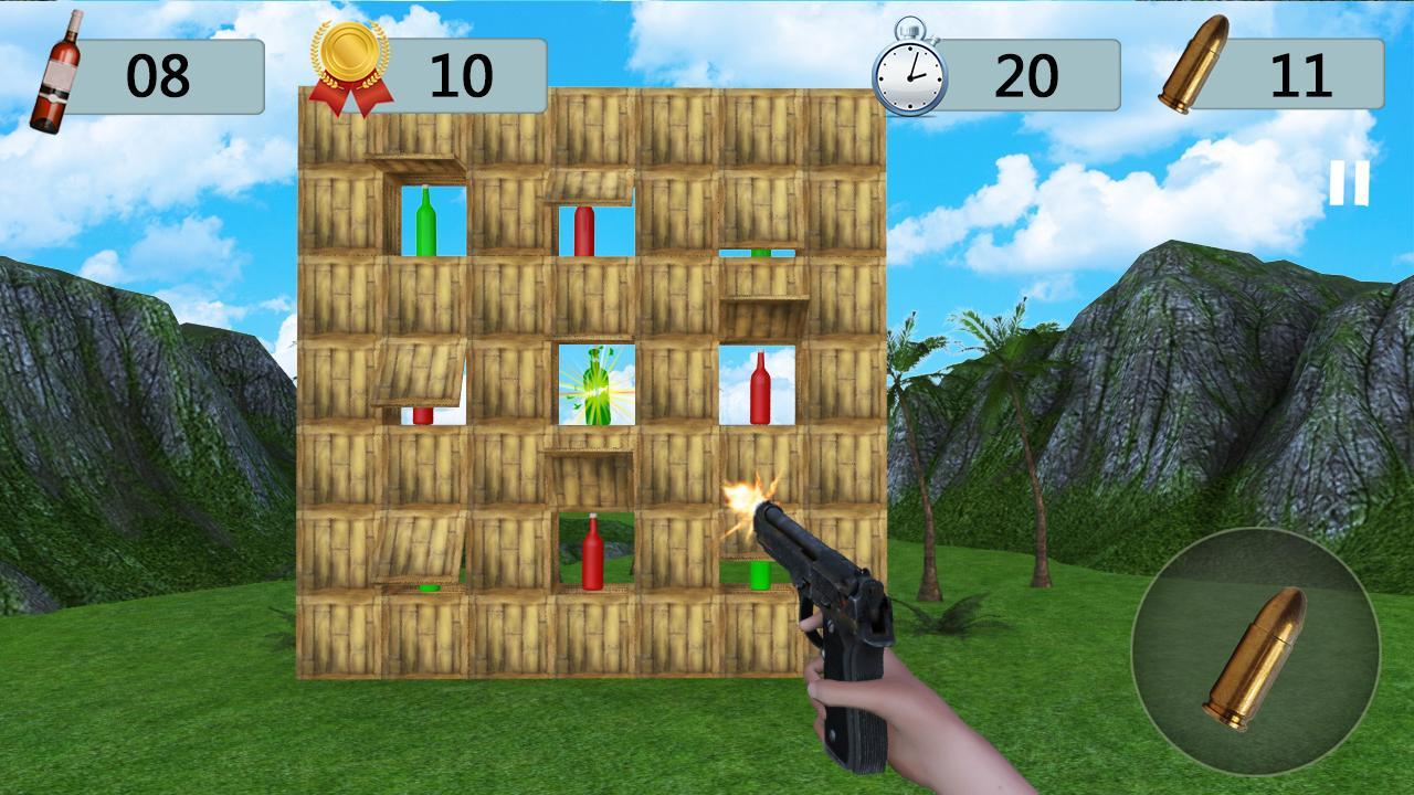 Скриншот игры Bottle Shoot Expert