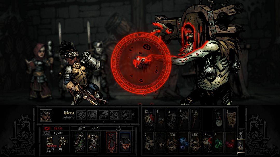 Screenshot of Darkest Dungeon:Tablet Edition