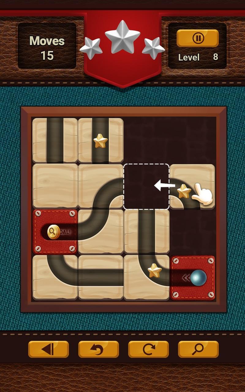 Ball Puzzle: Classic Slide Puzzle Wood Free Games 게임 스크린샷