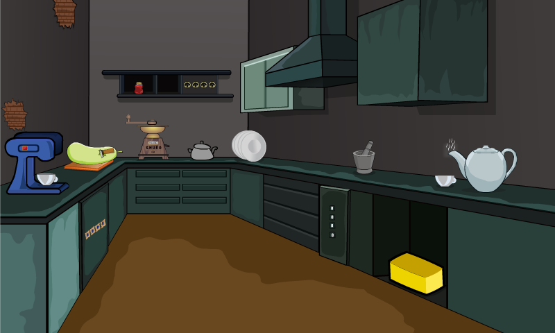 Cracked Toon House Escape Game Screenshot