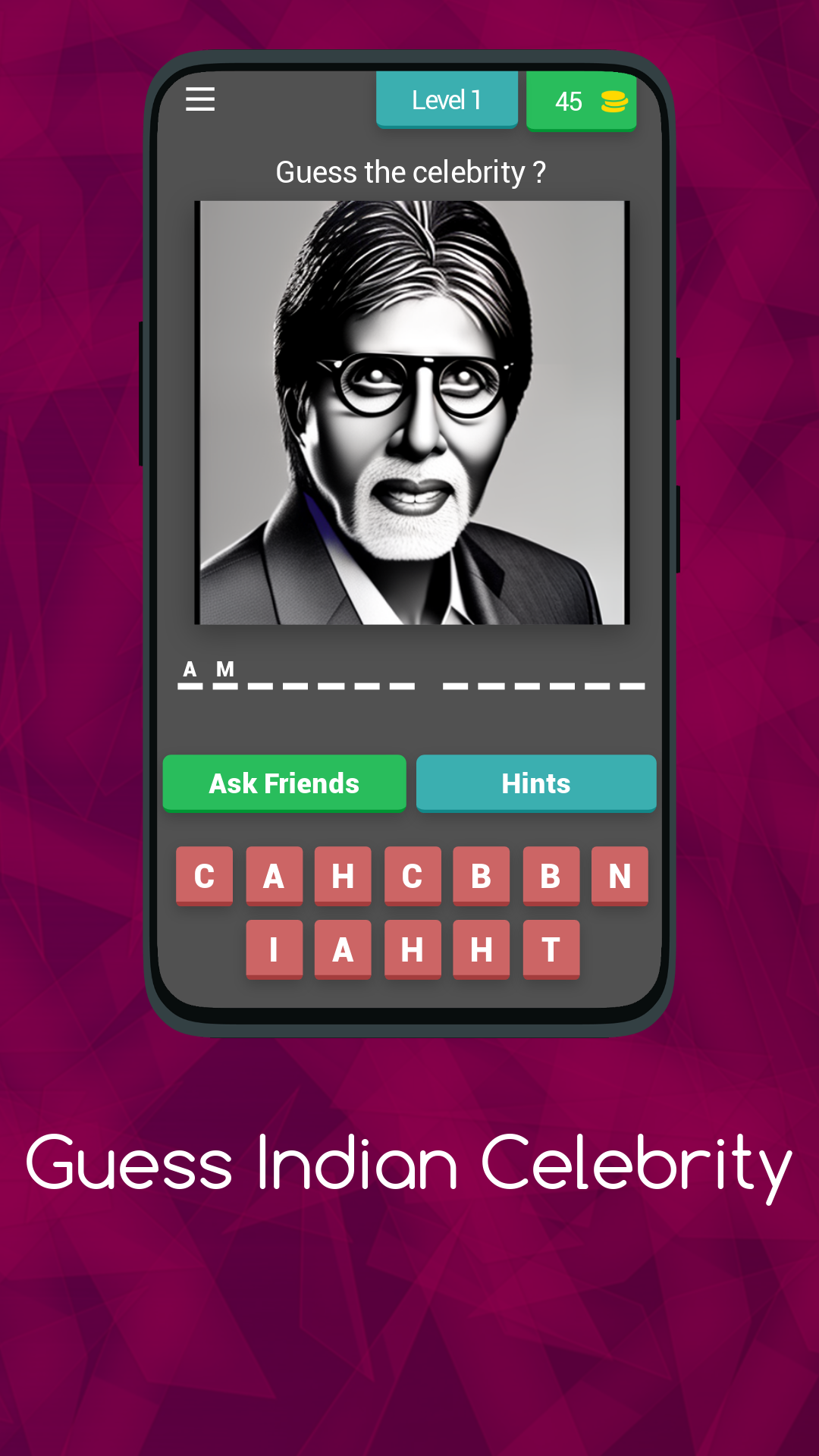 Guess Indian Celebrity ゲームのスクリーンショット