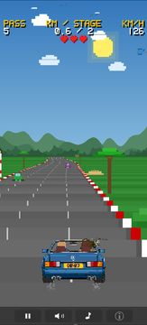 Outburn 87 Retro Arcade Racing Game Screenshot