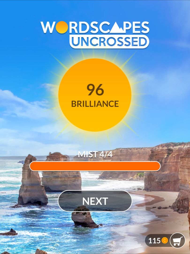 Screenshot of Wordscapes Uncrossed