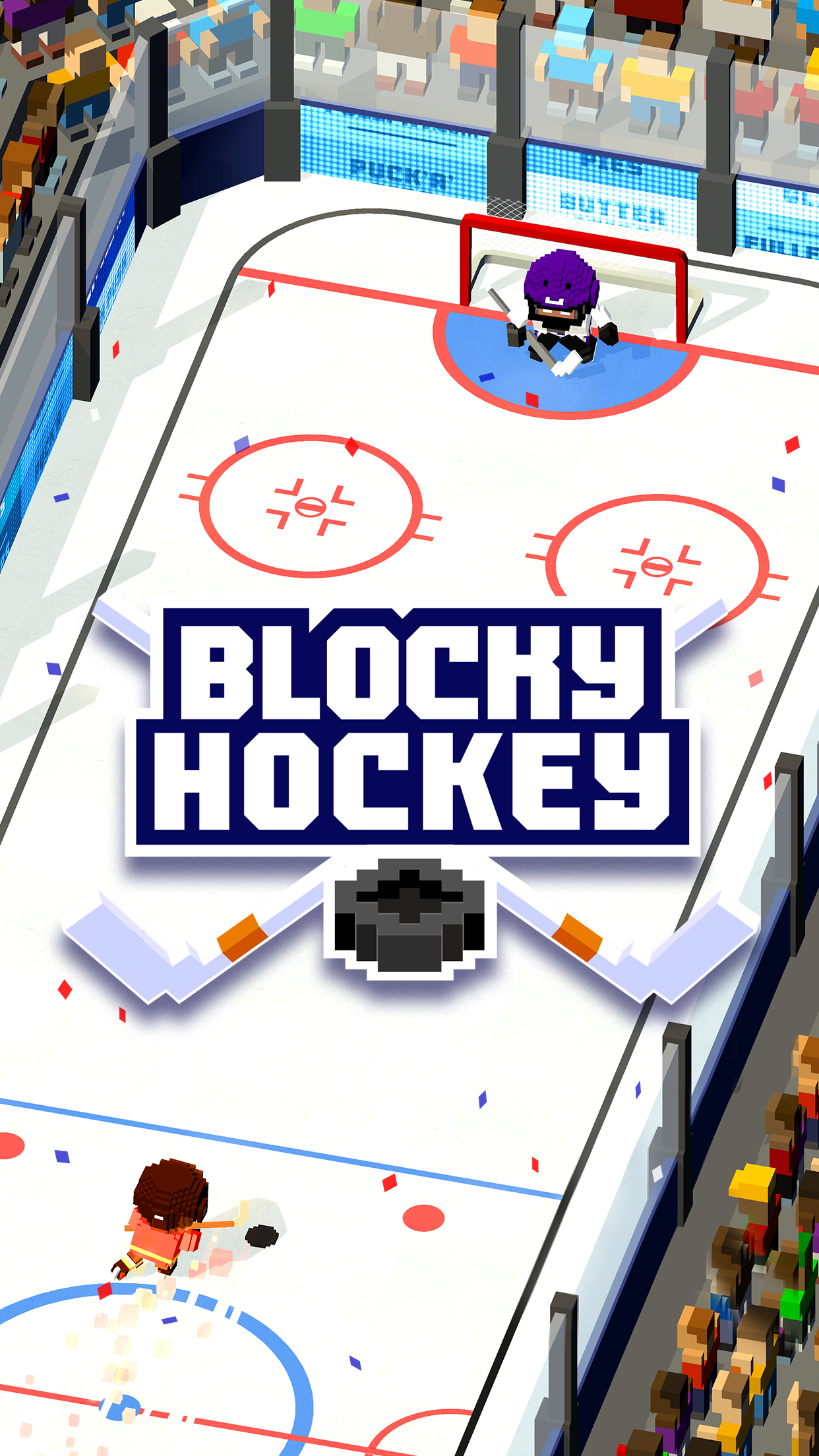 Blocky Hockey Game Screenshot