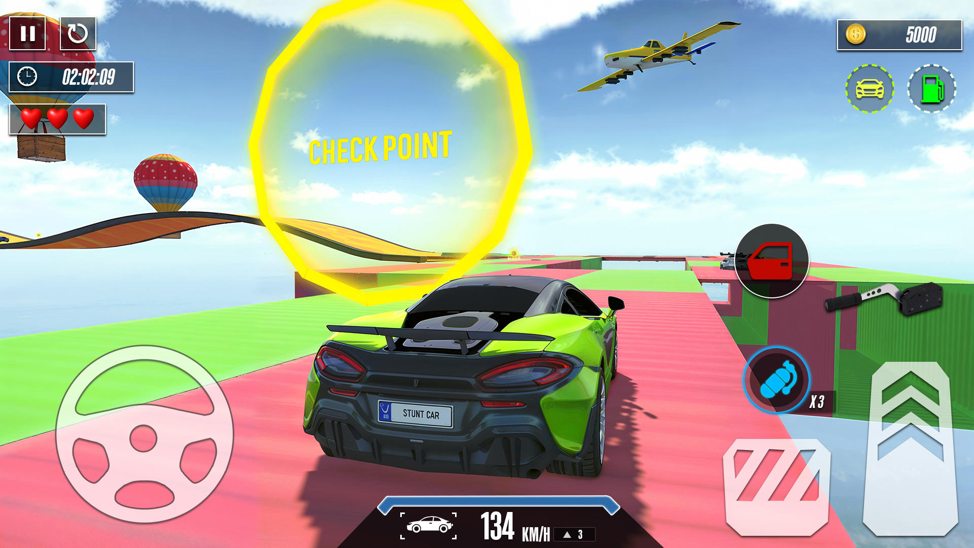 Captura de Tela do Jogo Mega Ramp Stunt: GT Car Racing