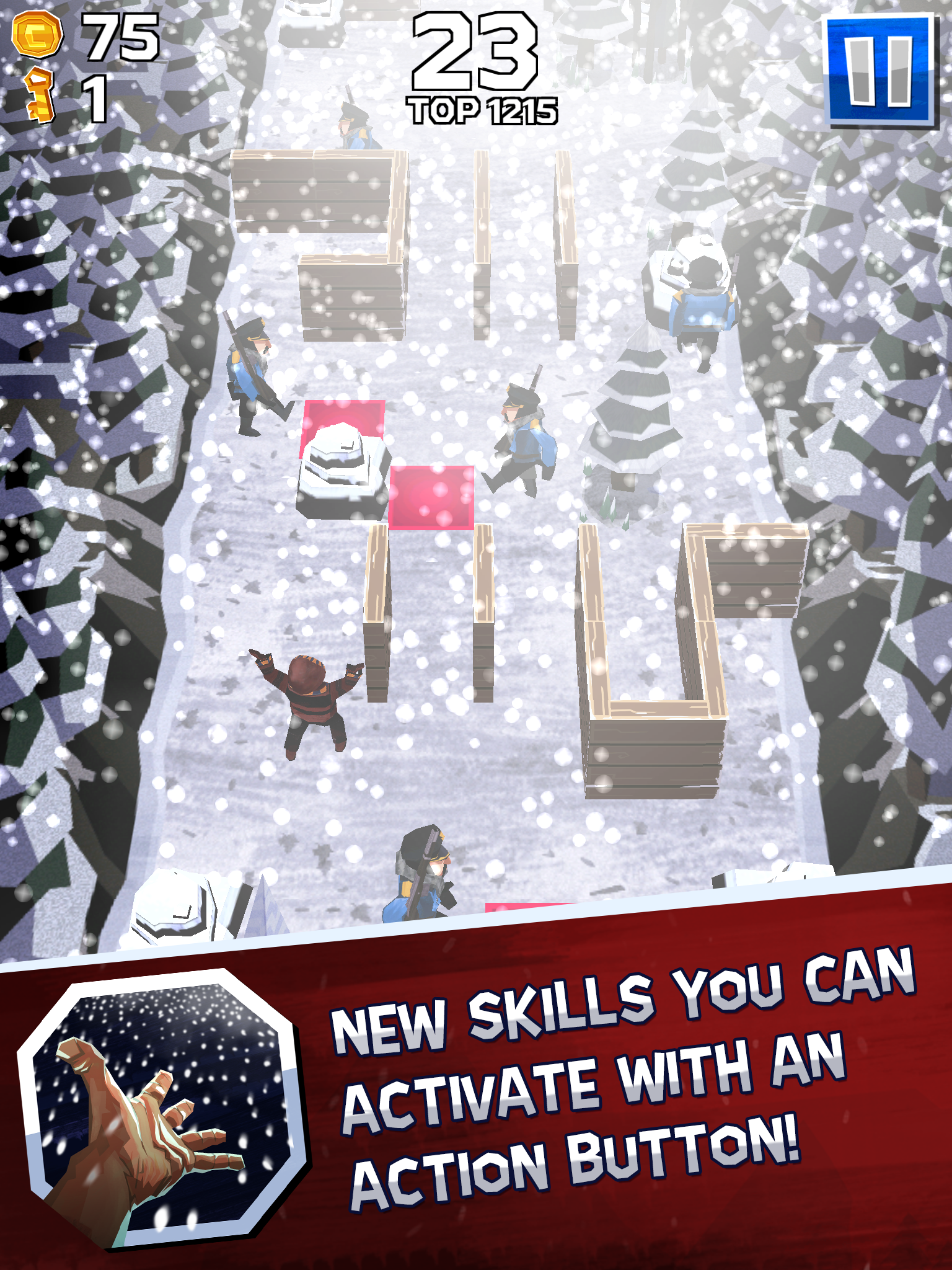 Winter Fugitives Game Screenshot