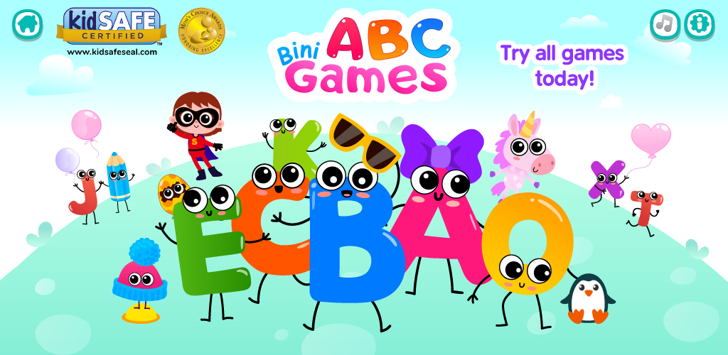 Banner of 學著閱讀！比尼ABC遊戲！ 5.0.0