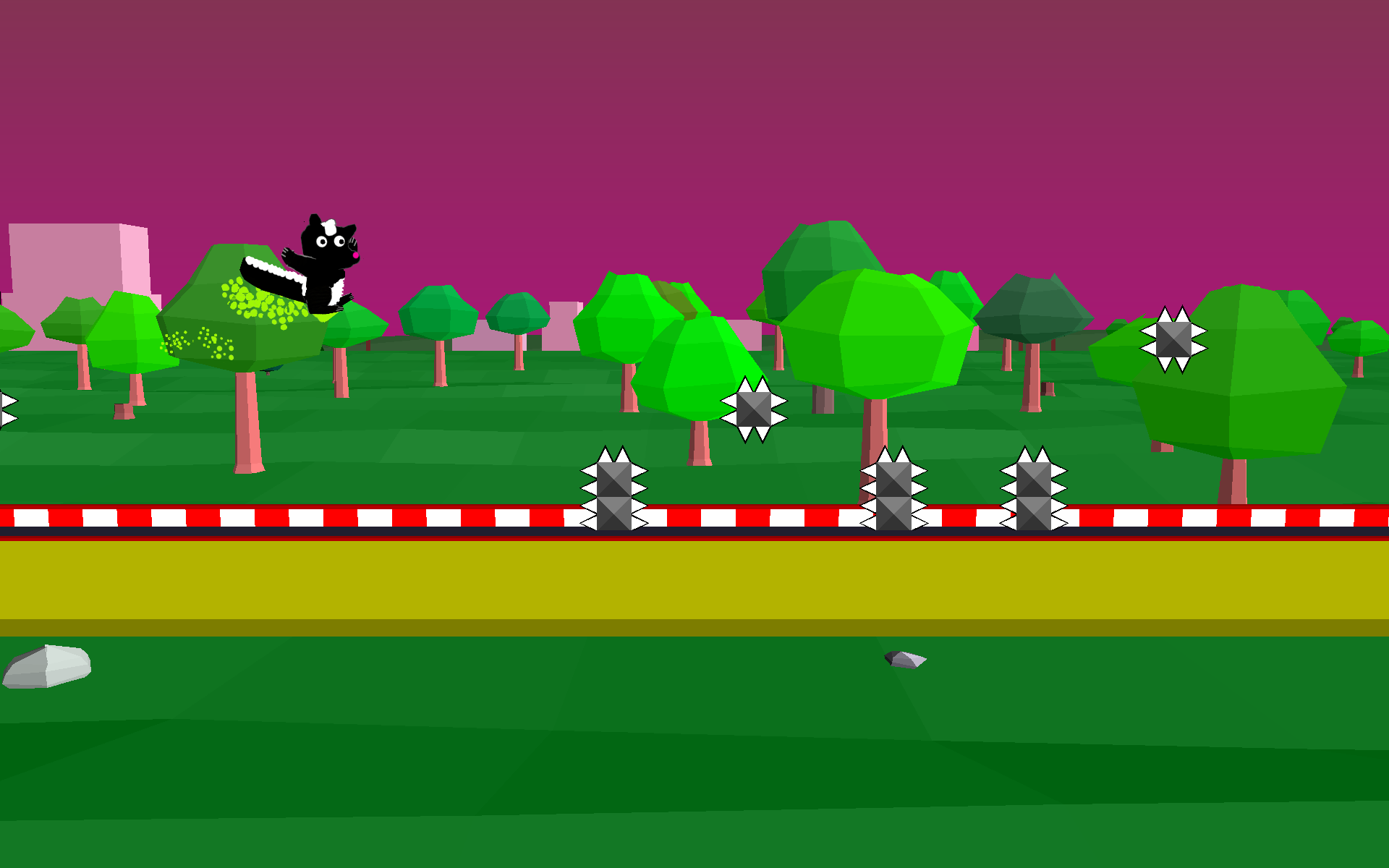 Jump Skunk - Animal Dash Game Screenshot