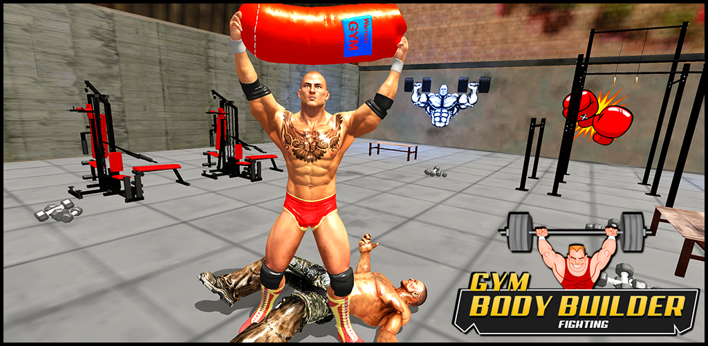 Banner of Gym BodyBuilders Fighting game: ប្រយុទ្ធក្លែងធ្វើ 1.0.1