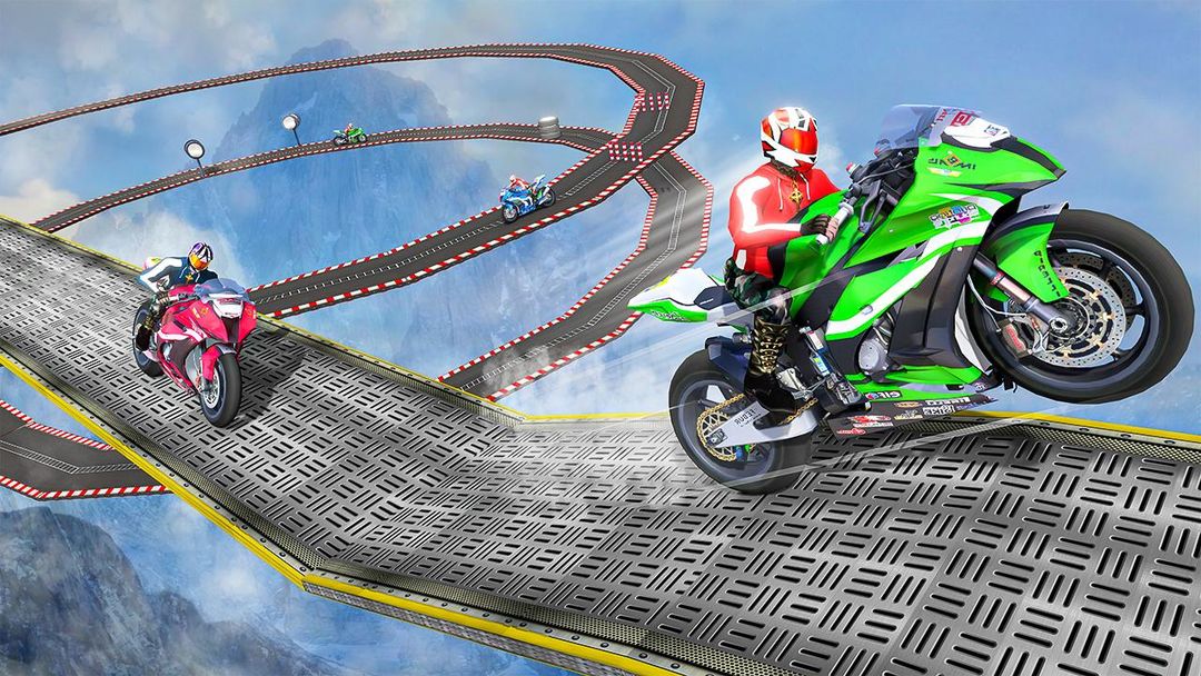 Racing Moto Bike Stunt : Impossible Track Game 게임 스크린 샷