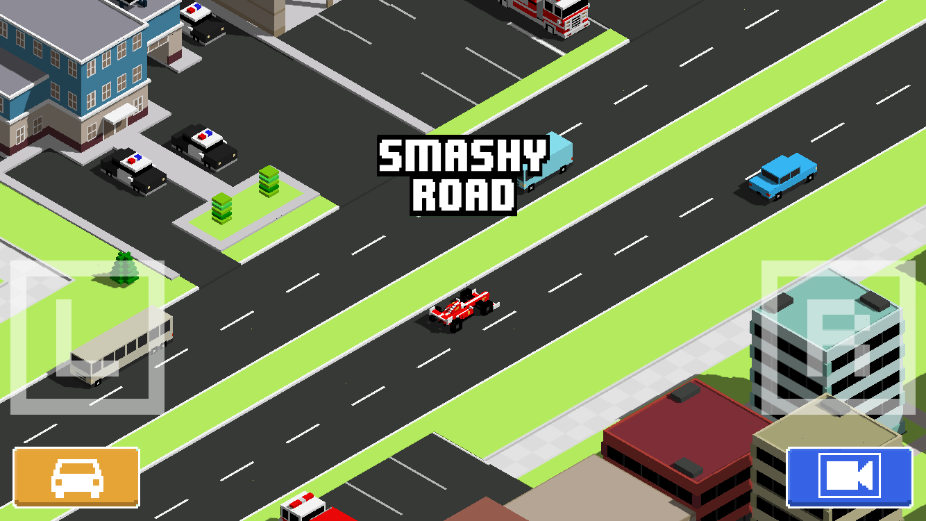 Screenshot of Smashy Road: Wanted