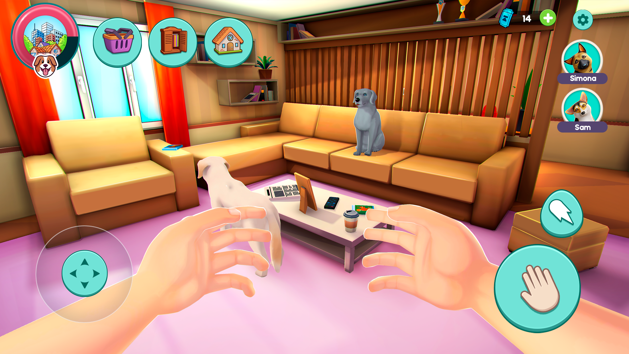 Cuplikan Layar Game Dog Simulator: My Virtual Pets