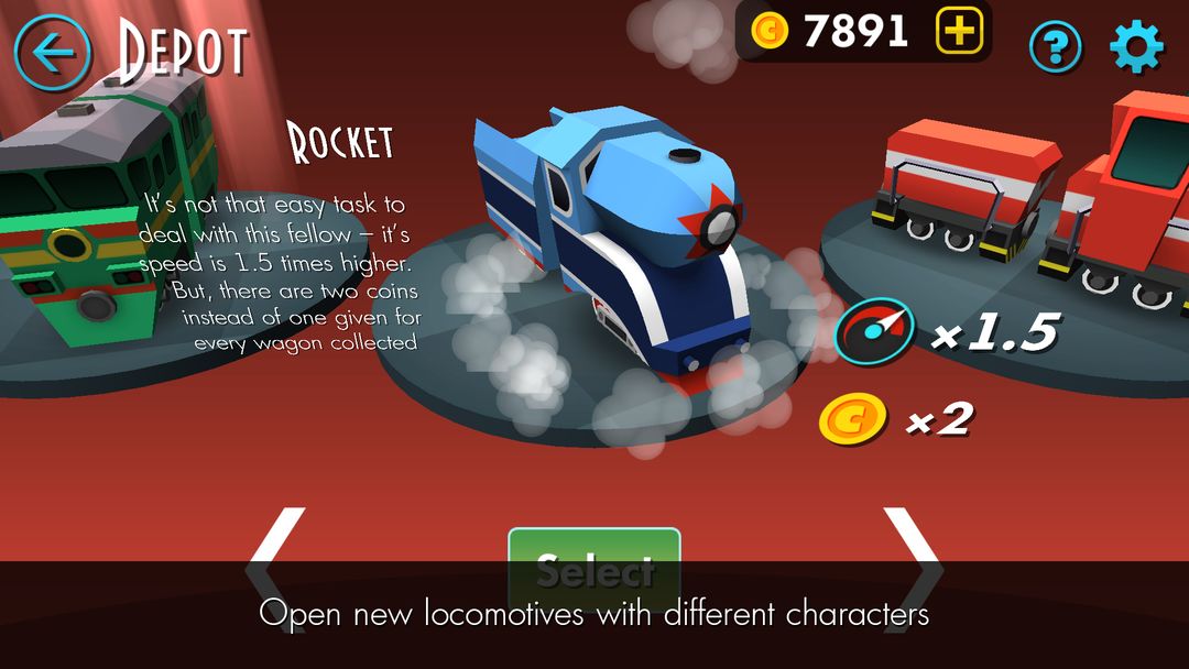 Brave Train screenshot game