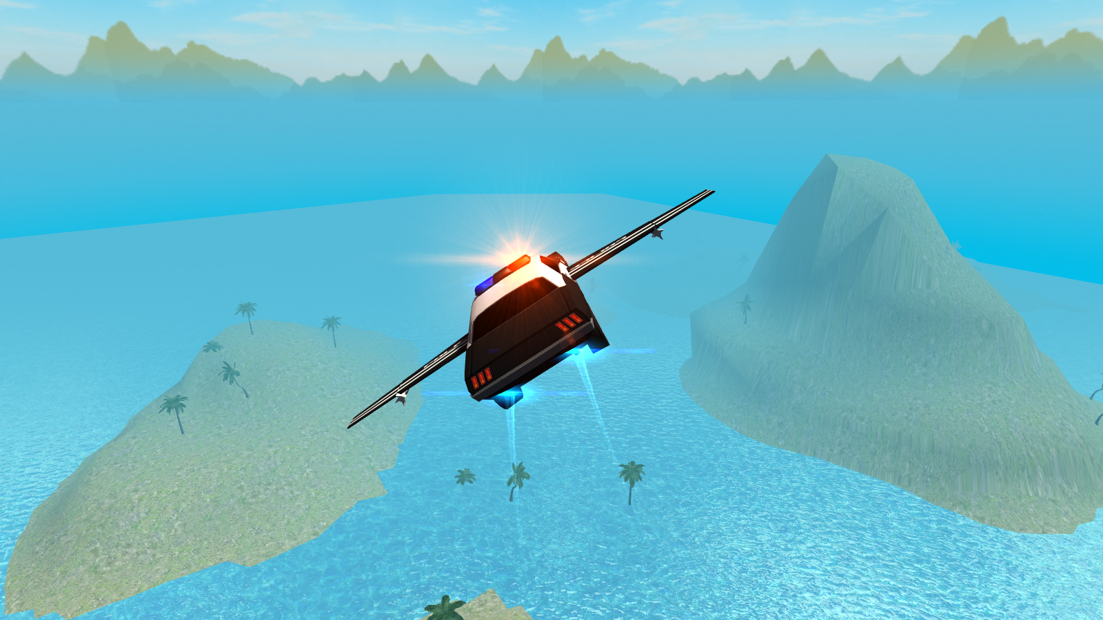 Flying Car Free: Police Chase ภาพหน้าจอเกม
