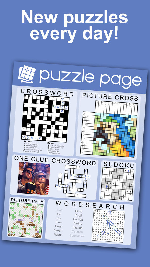 Puzzle Page - Daily Puzzles! 게임 스크린 샷