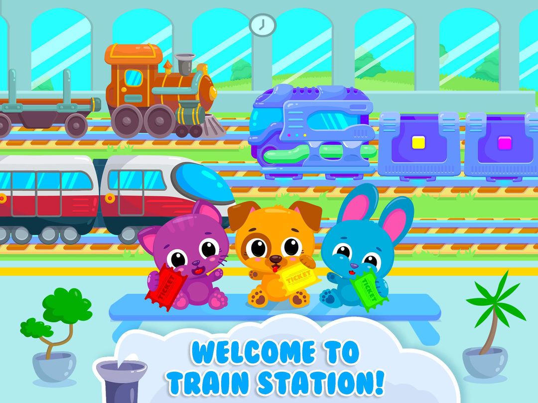 Cute & Tiny Trains - Choo Choo! Fun Game for Kids screenshot game