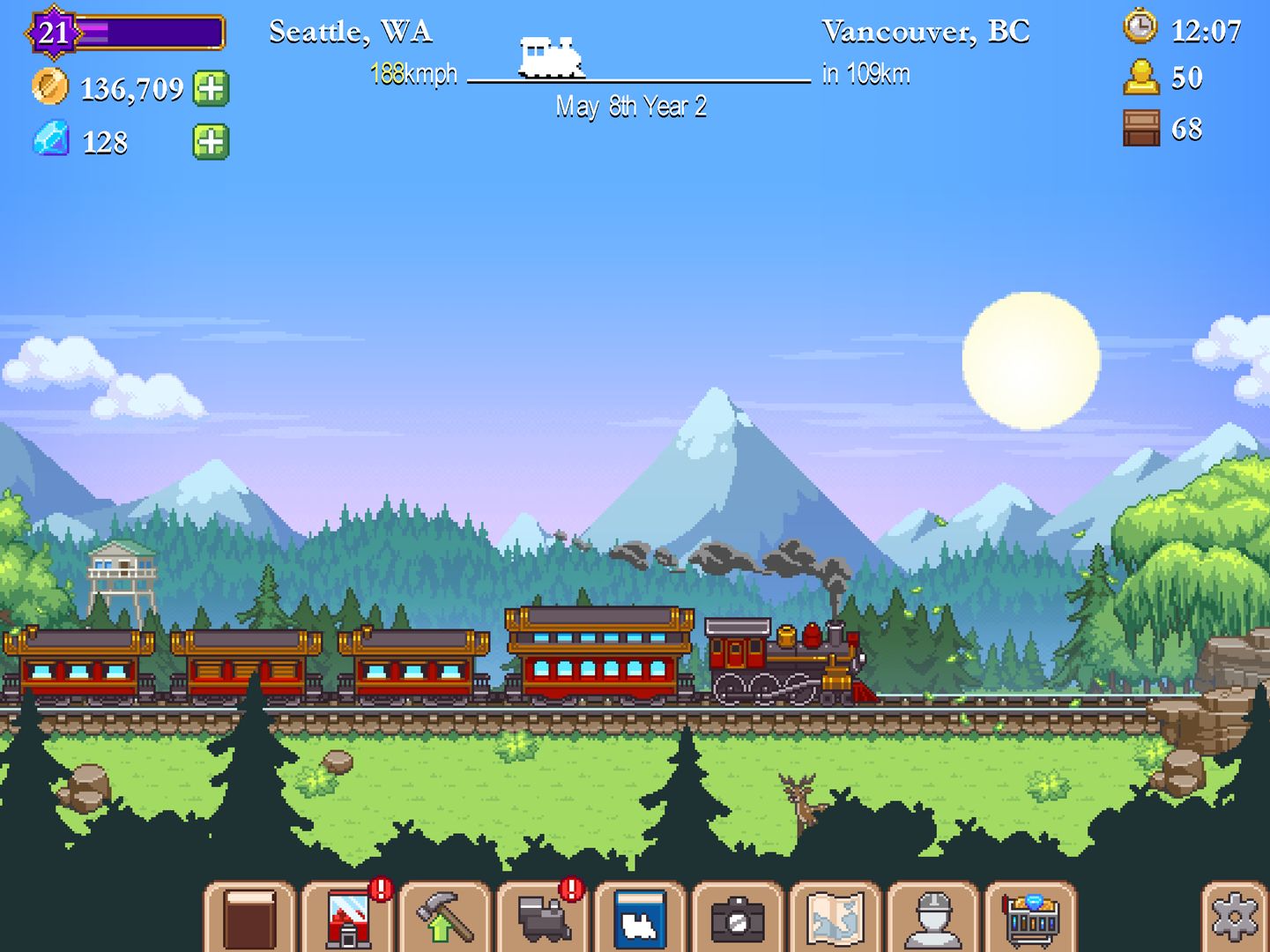 Screenshot of Tiny Rails - Train Tycoon 2023