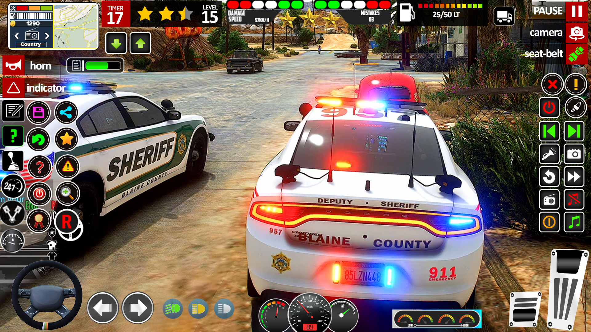 Drive Police Parking Car Games Game Screenshot