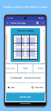 Captura de Tela do Jogo Sudoku - Quebra-cabeça