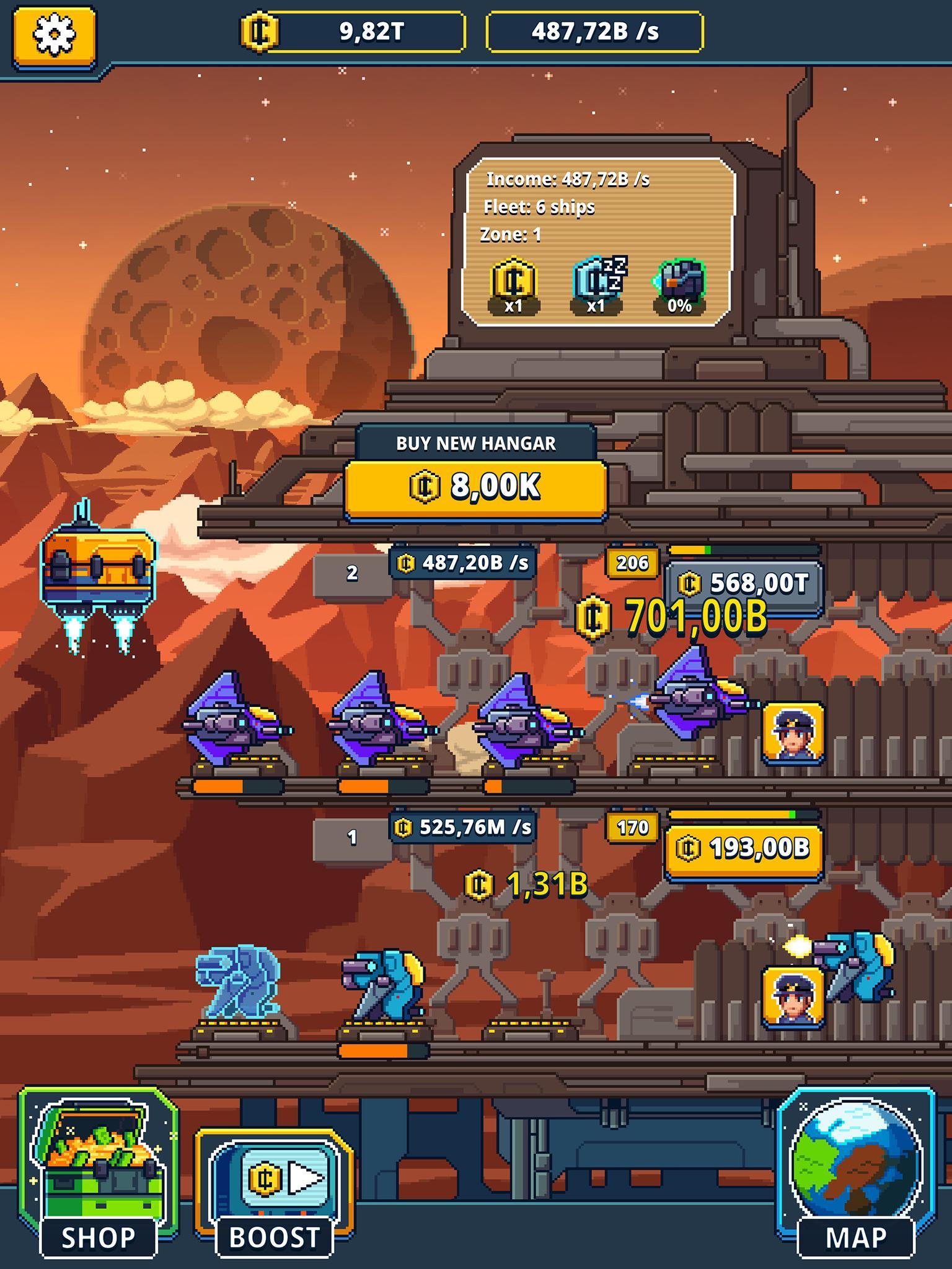 Idle Space Manager Game Screenshot