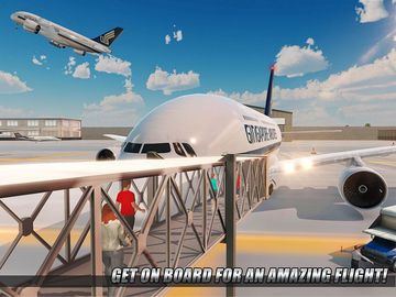 City Airplane Flight Tourist Transport Simulator Game Screenshot
