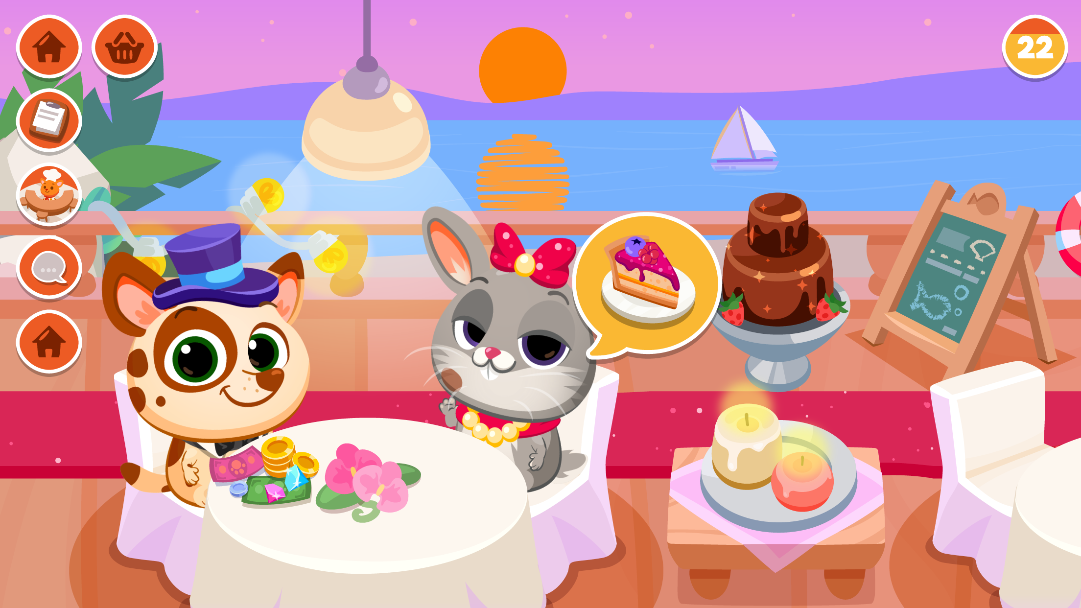 Bubbu Restaurant - My Cat Game Game Screenshot