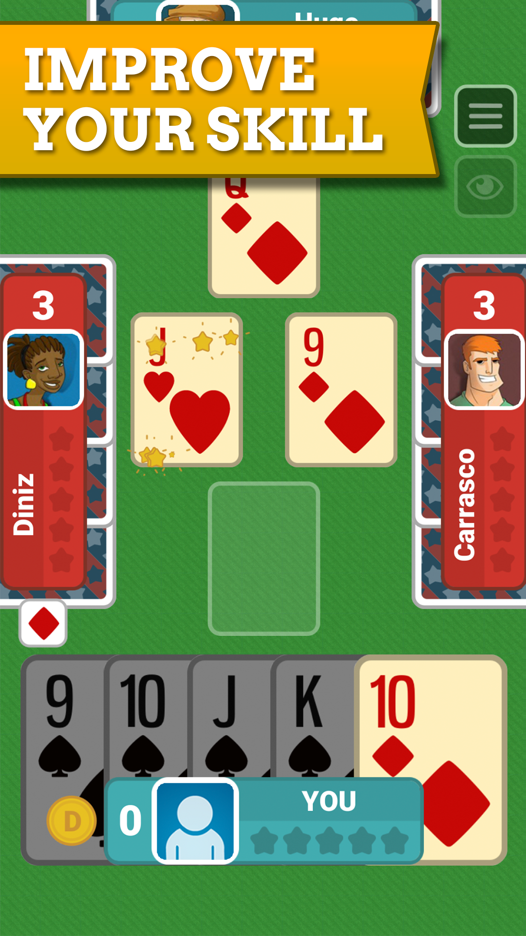 Euchre Jogatina Cards Online Game Screenshot