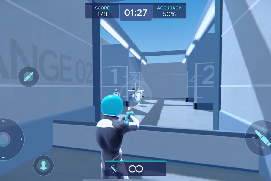 Screenshot of the video of Aim Lab Mobile