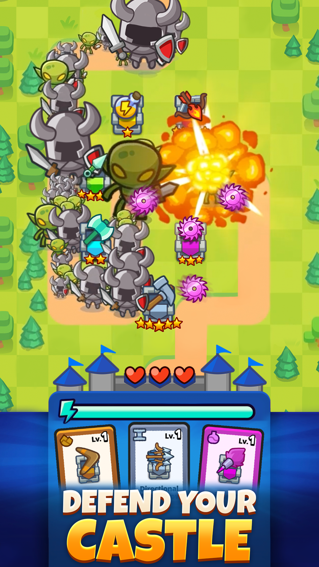 Defend the Castle Game Screenshot