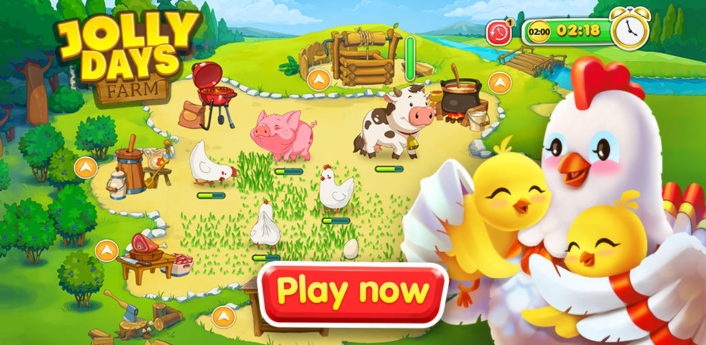 Banner of Jolly Days Farm: Time Management Game 