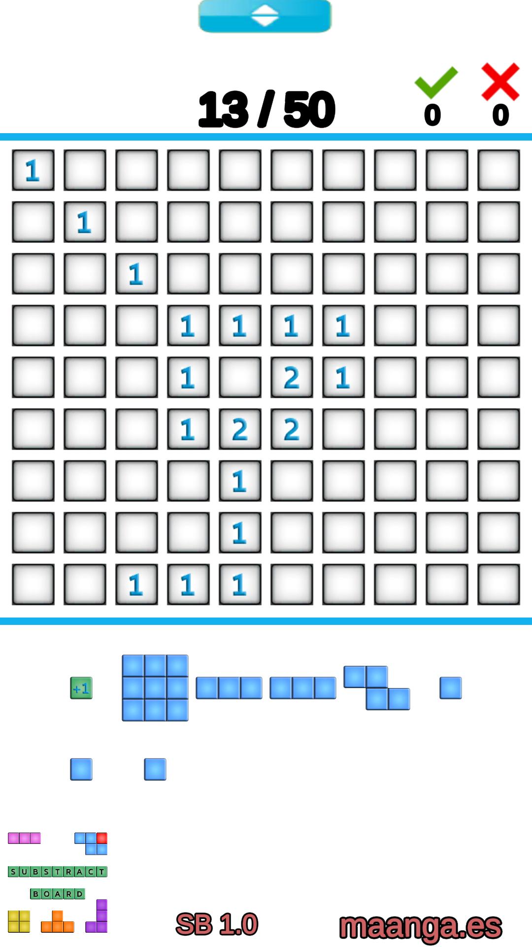SubstractBoard Game Screenshot