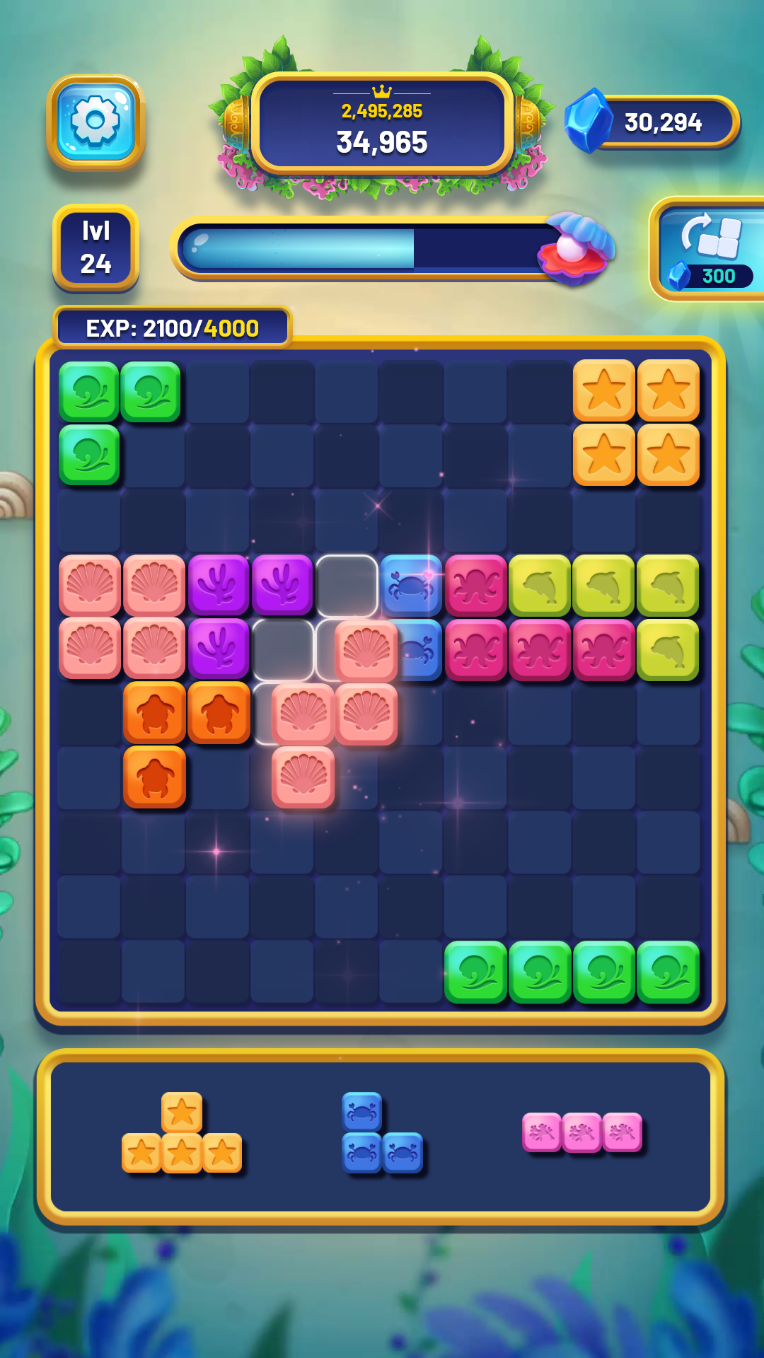 Sea Block 1010 screenshot game