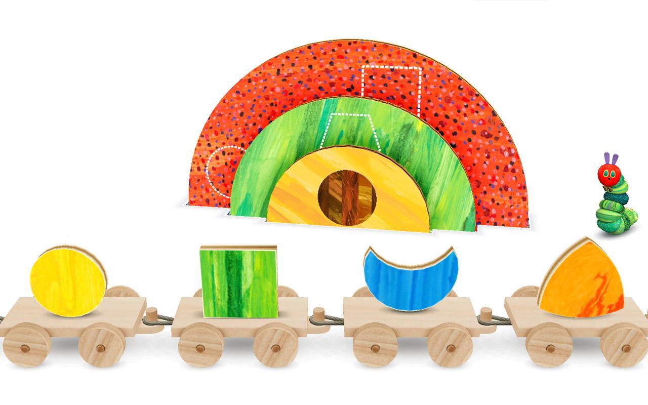 Caterpillar Shapes and Colors Game Screenshot