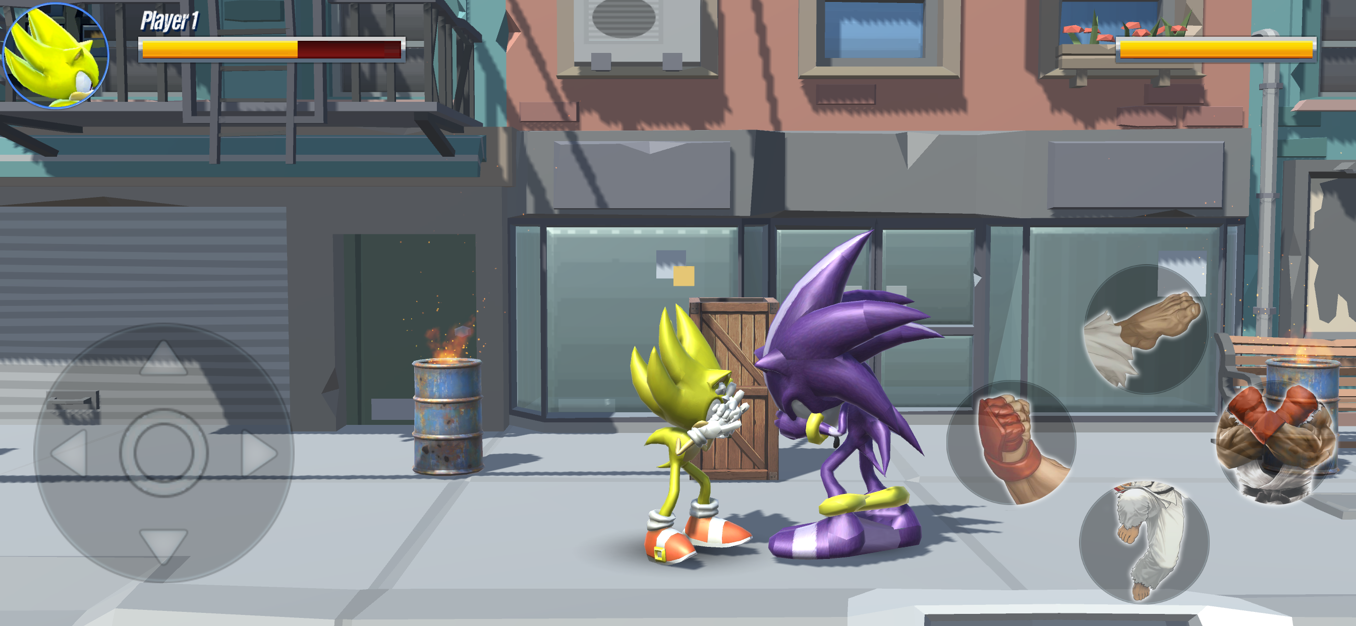 Screenshot of BLUE HEDGEHOG FIGHER GAME