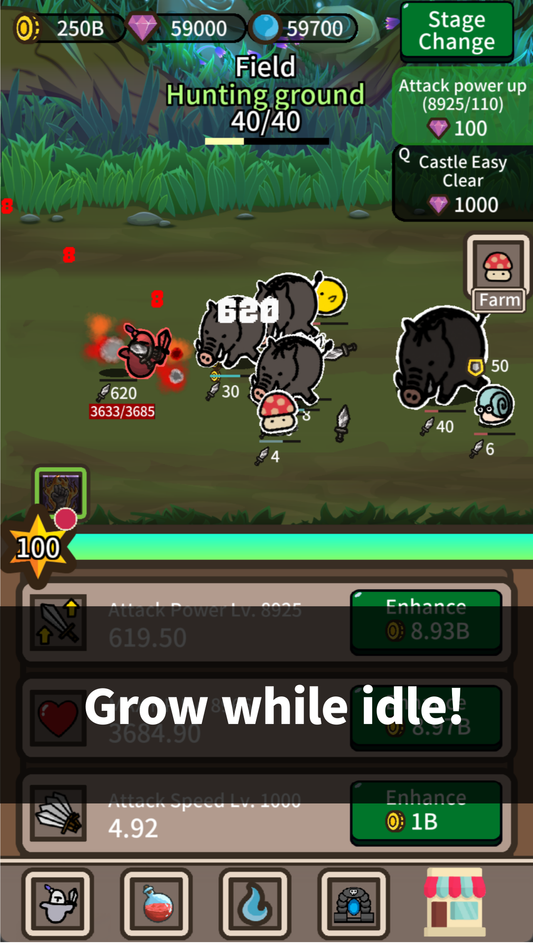 Screenshot 1 of Lonely Knight: Idle RogueLike 2.2.5