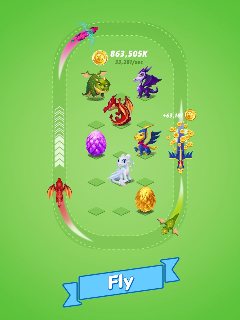 Dragons Evolution-Merge Dinos screenshot game
