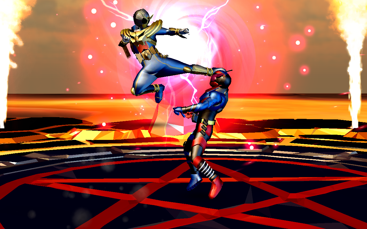 Captura de Tela do Jogo Rider Wars : Beast Henshin Fighter Legend Climax