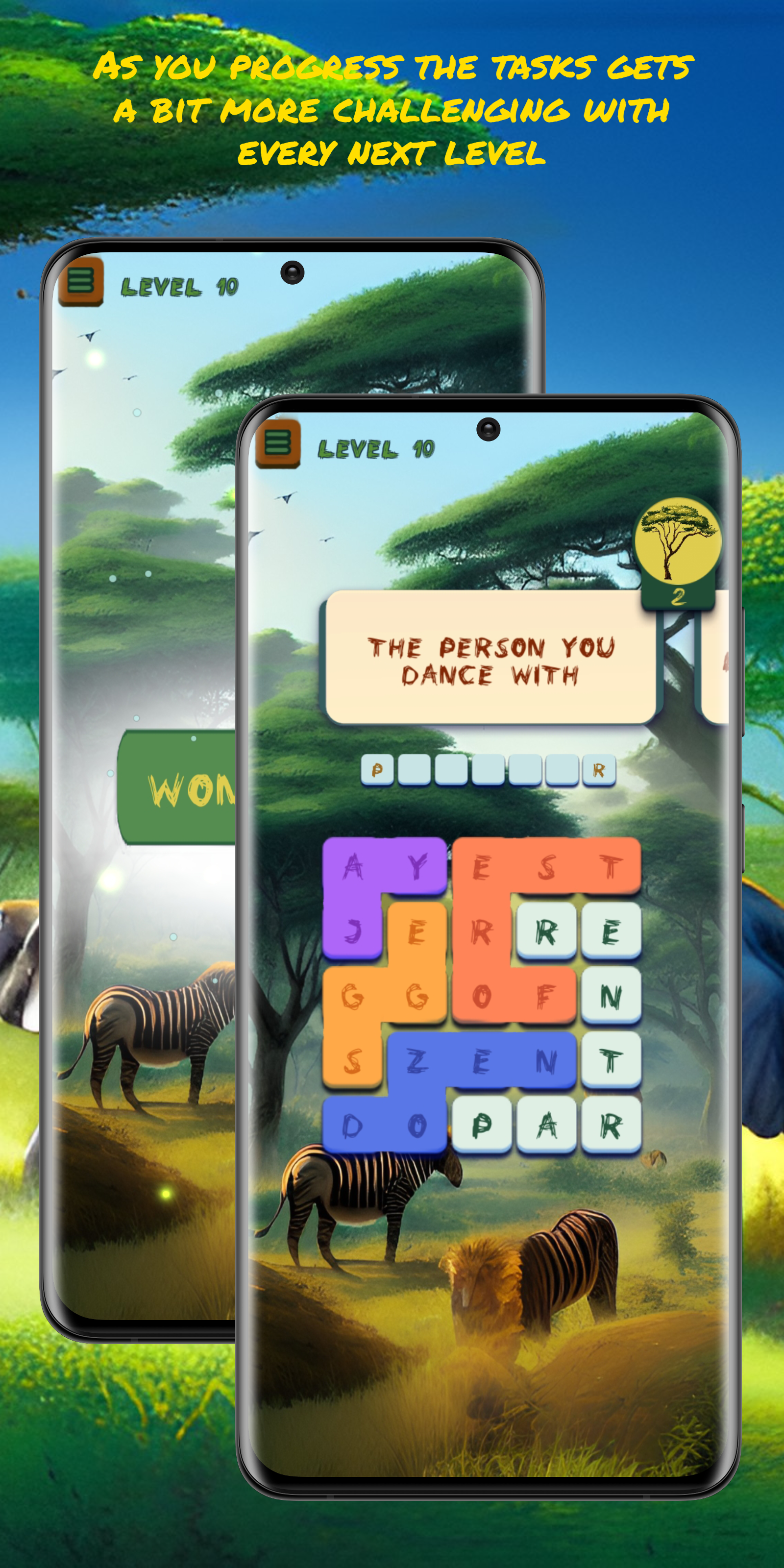African Find Word Puzzles screenshot game