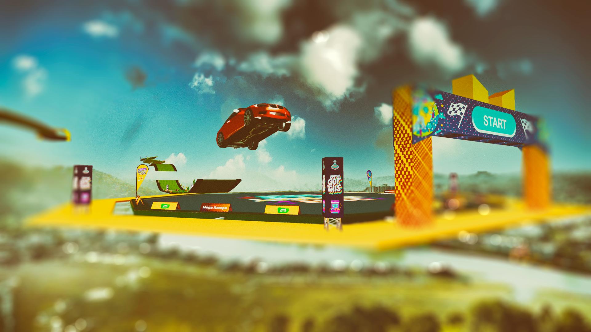 Screenshot 4 of Crazy Ramp Car Stunts : Racing 