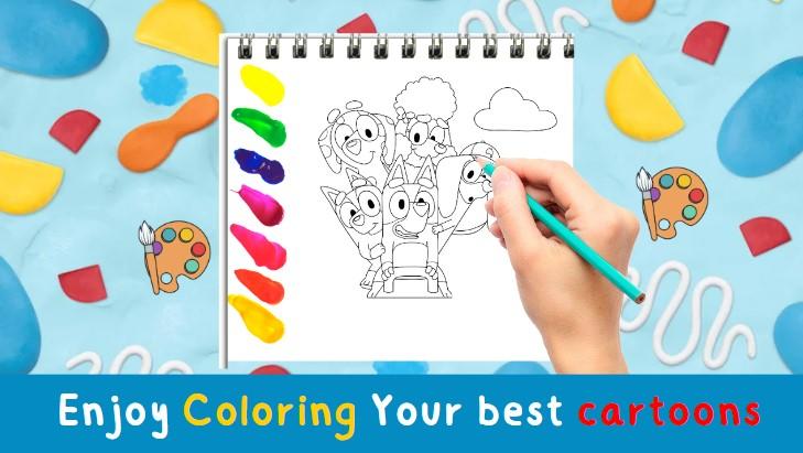 Bluey Bingo coloring game android iOS-TapTap