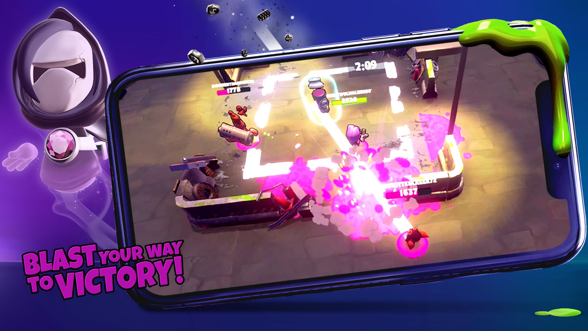 Screenshot of Battle Blobs: 3v3 Multiplayer
