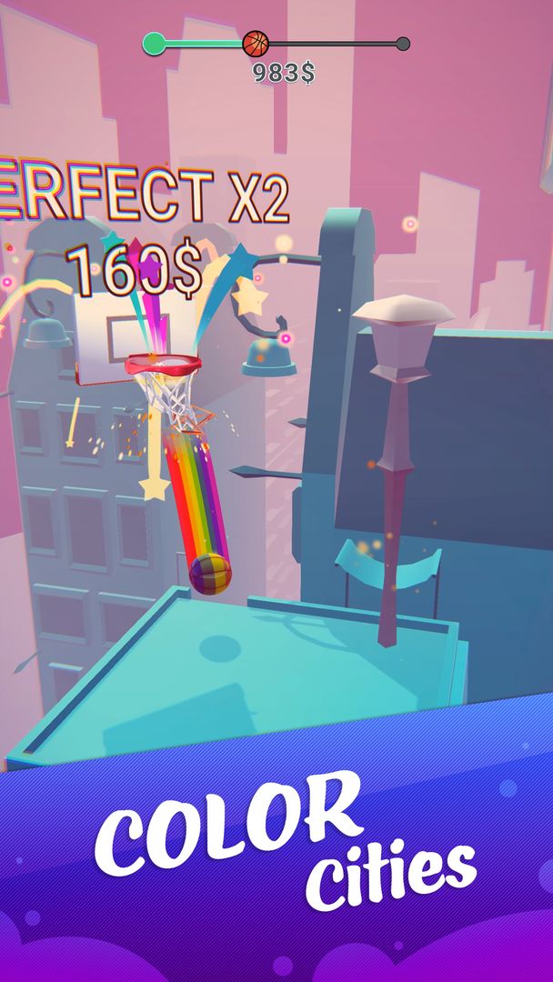 Screenshot of Color Dunk 3D