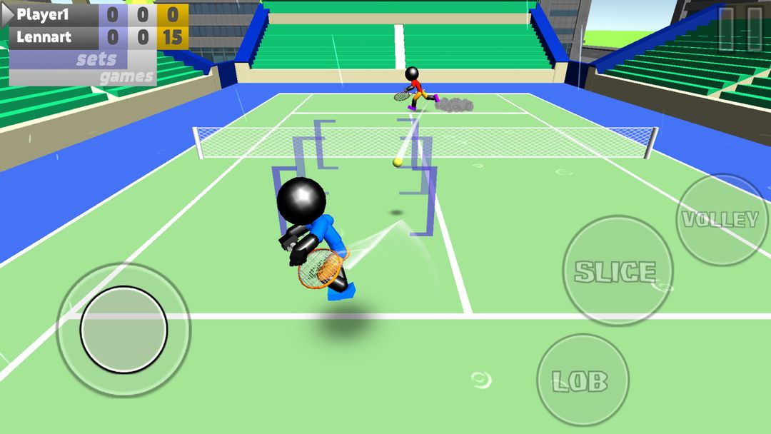 Screenshot of Stickman 3D Tennis