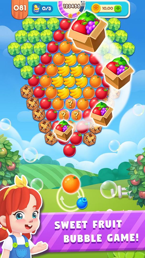 Screenshot of Bubble Blast: Fruit Splash