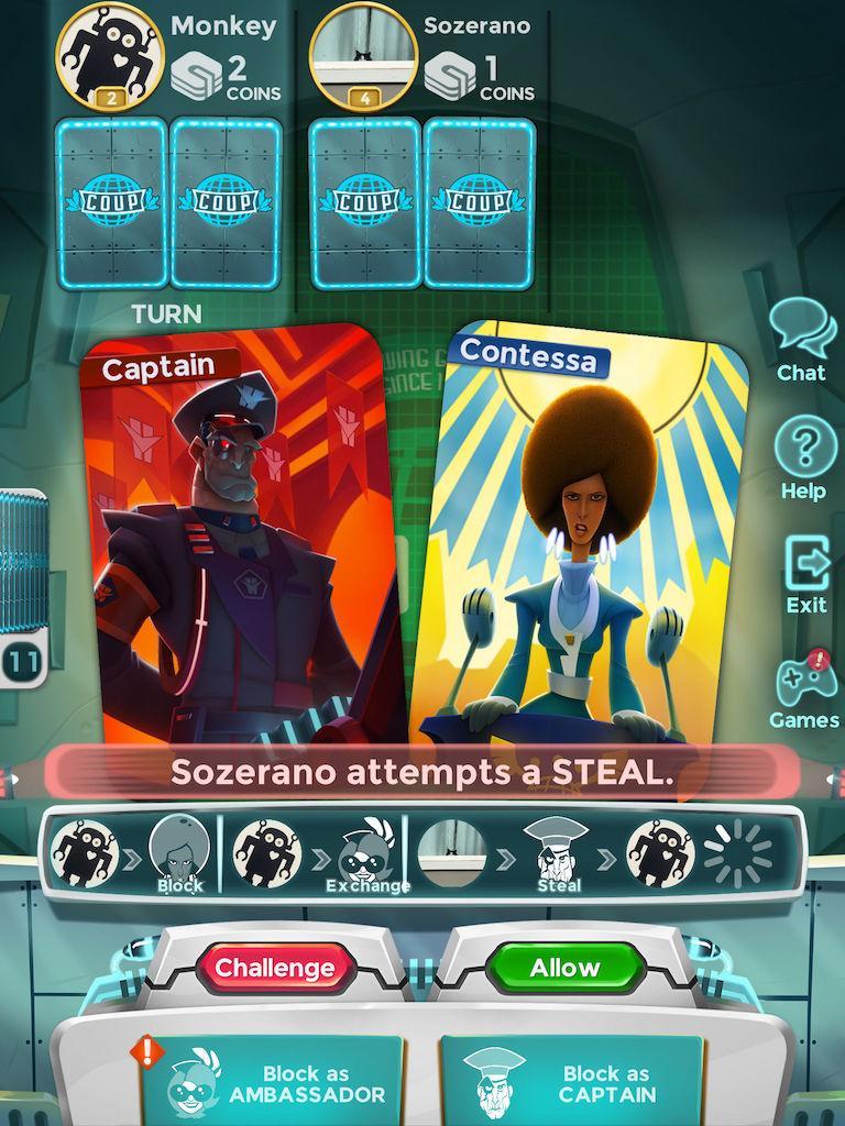 Coup Game Screenshot