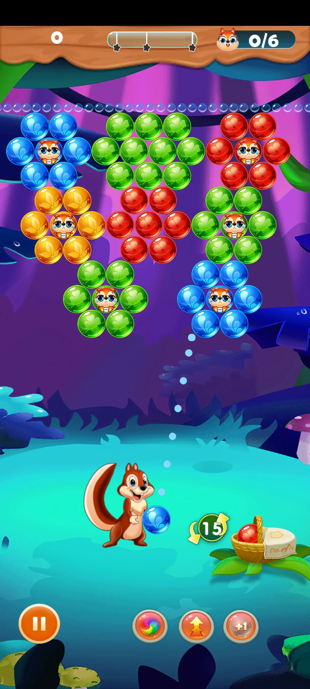 Bubble Shooter Sweet Rainbow Game Screenshot