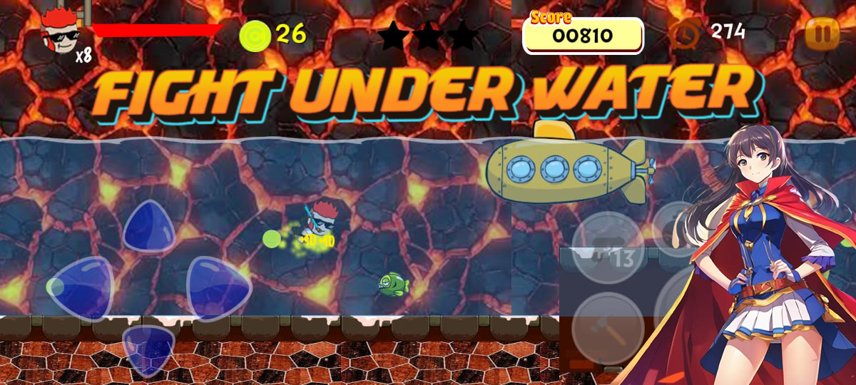 Little Warrior Rush Game Screenshot