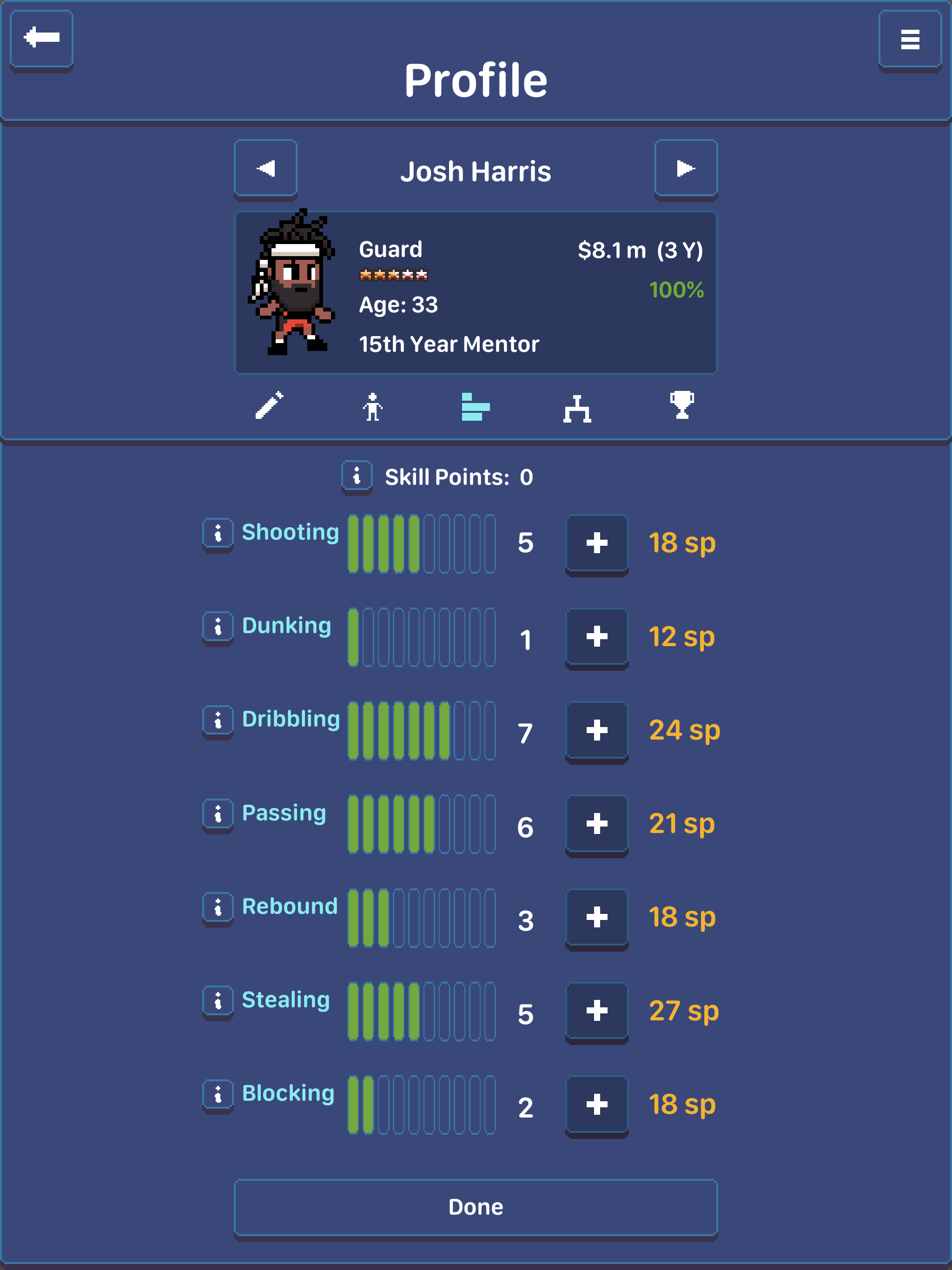 Hoop League Tactics ภาพหน้าจอเกม