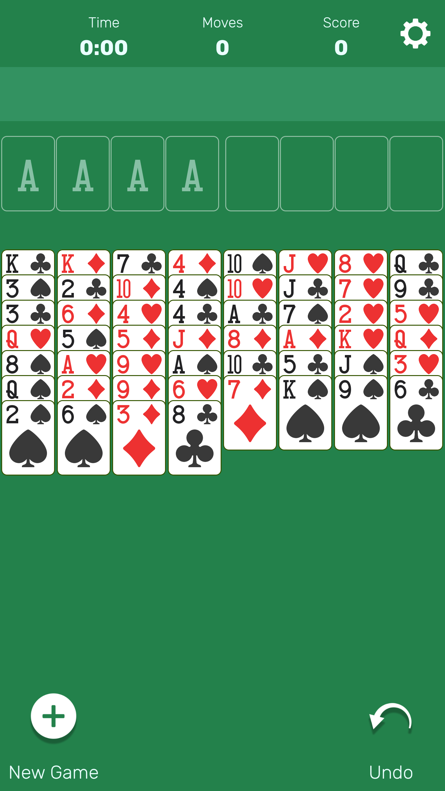 Screenshot 1 of FreeCell (Permainan Kad Klasik) 2.4