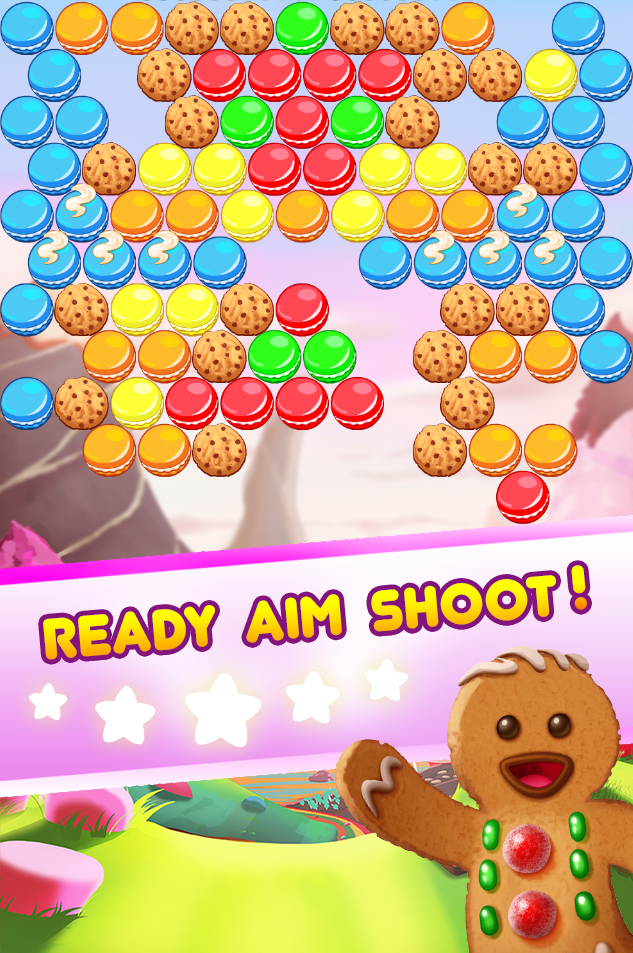 Cookie Pop Bubble Shooter Game Screenshot